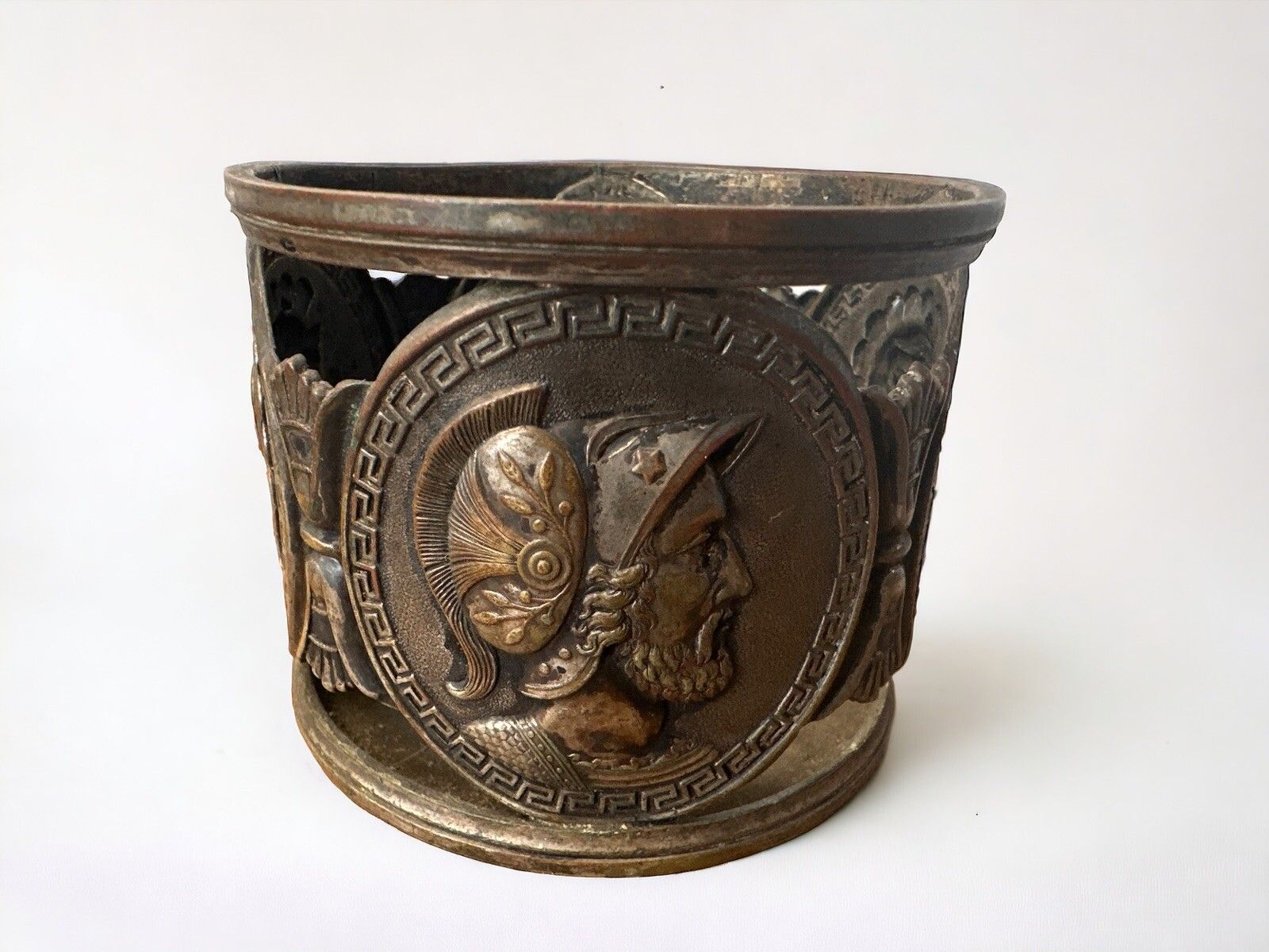 Antique 19th C. Alex Katsch Russian Galvano Silver Plated Tea Glass Holder Rare photo Home Decor