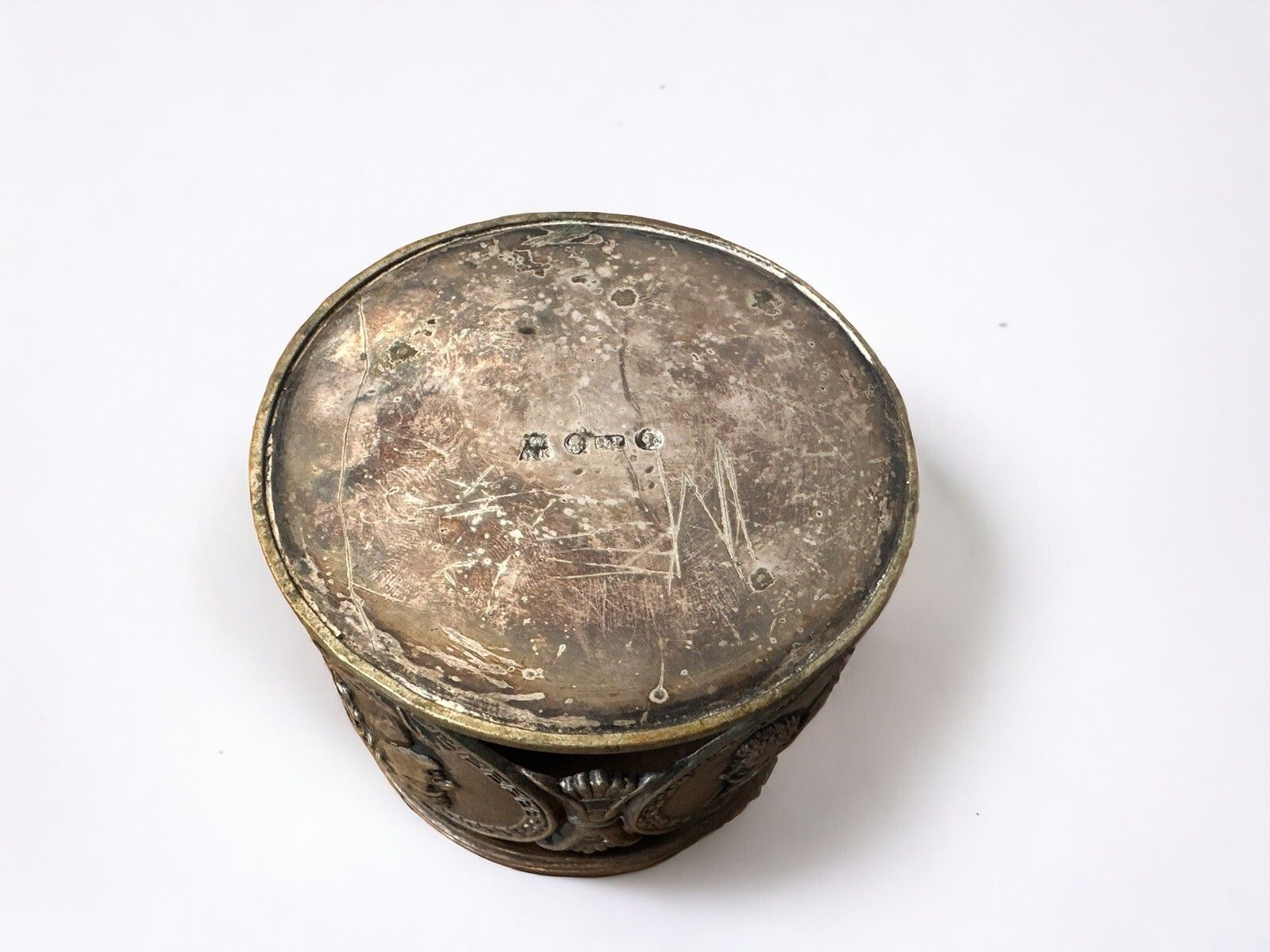 Antique 19th C. Alex Katsch Russian Galvano Silver Plated Tea Glass Holder Rare photo vinterior