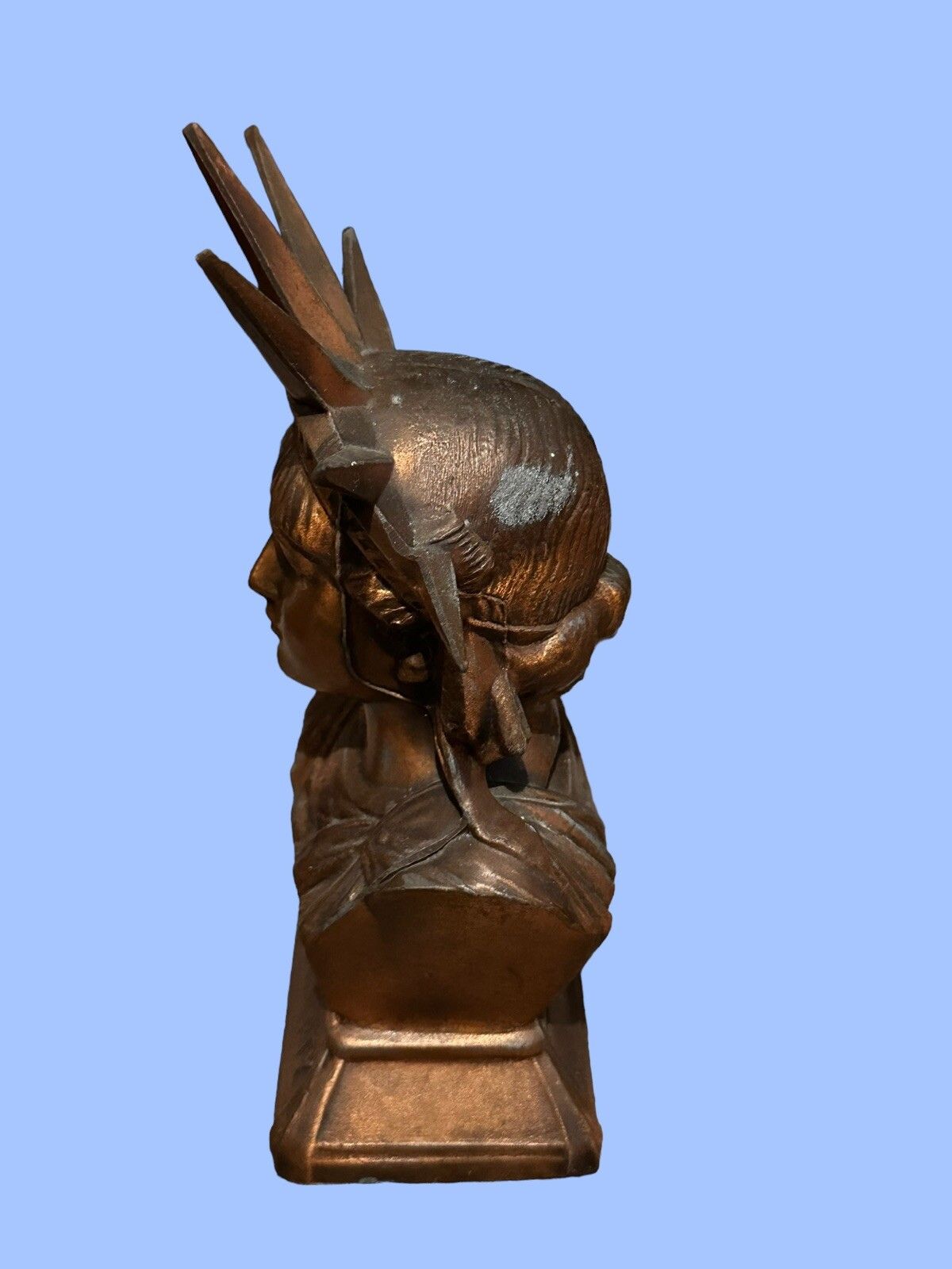 Cast Iron Bank, Statue Of Liberty Bust, Lberty State Bank photo 60.0