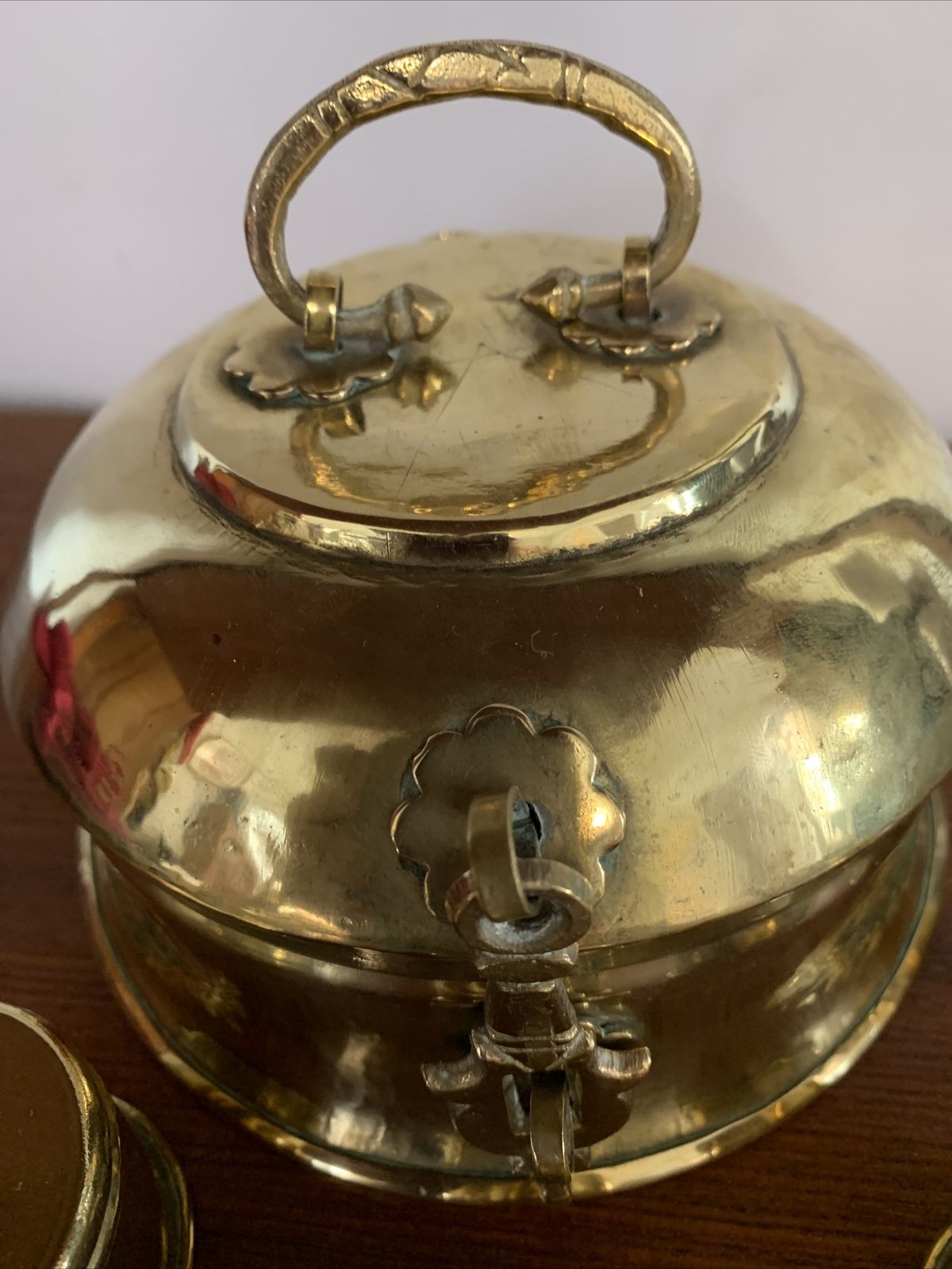 Antique 19th Century Asian Indian Spice Box With Contents Fantastic photo furniture