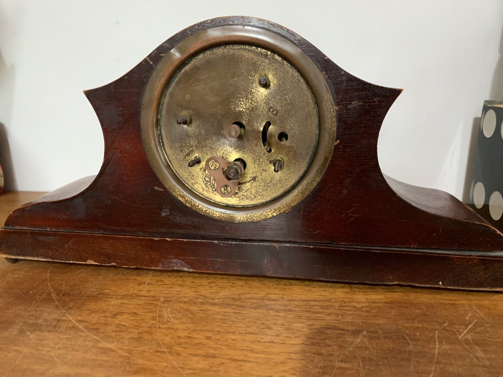Antique French Mahogany Mantle Shelf Clxok Timepiece Stunning photo buy