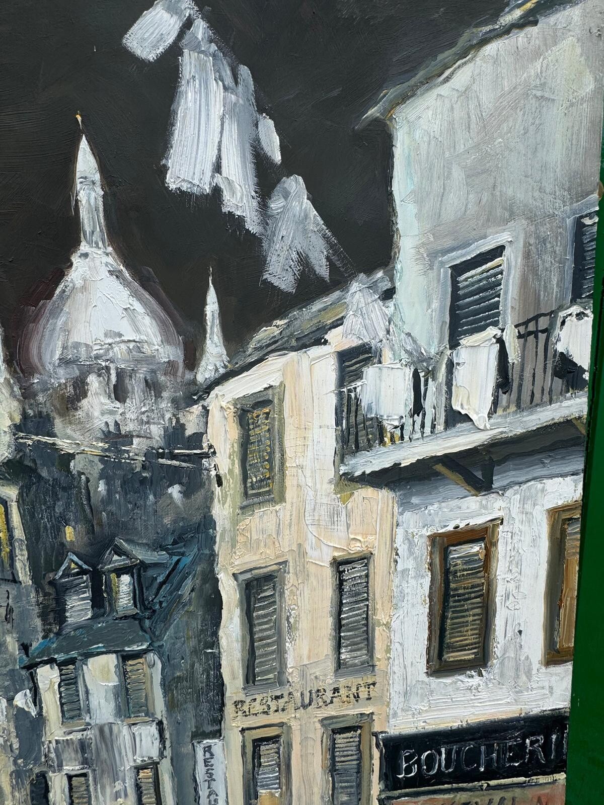 Cavan Corrigan Outstanding French Scene Oil Painting 102cm By 76.5cm photo Art