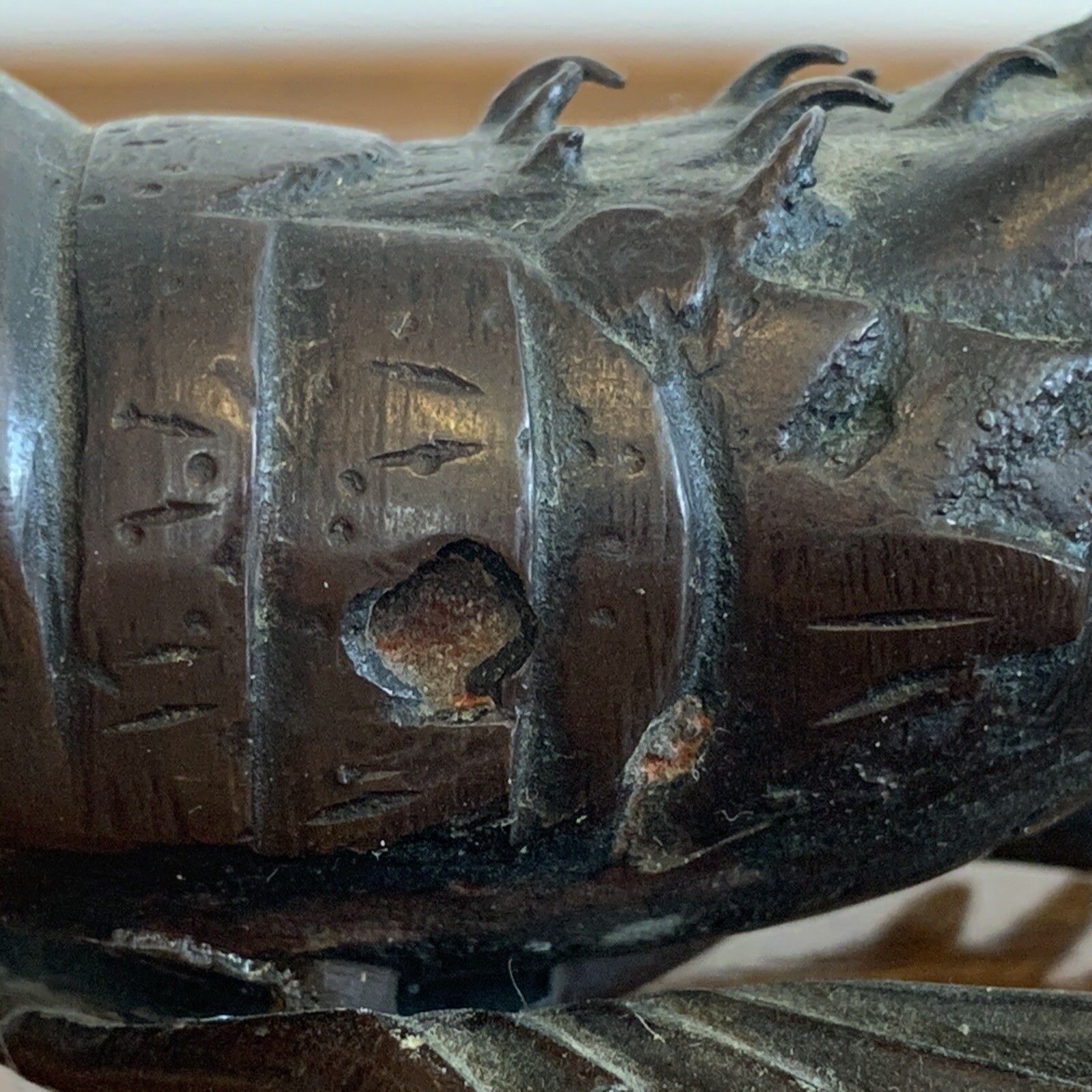 photo for sale Fine Japanese Meiji Period Bronze Crayfish Lobster Prawn Figure