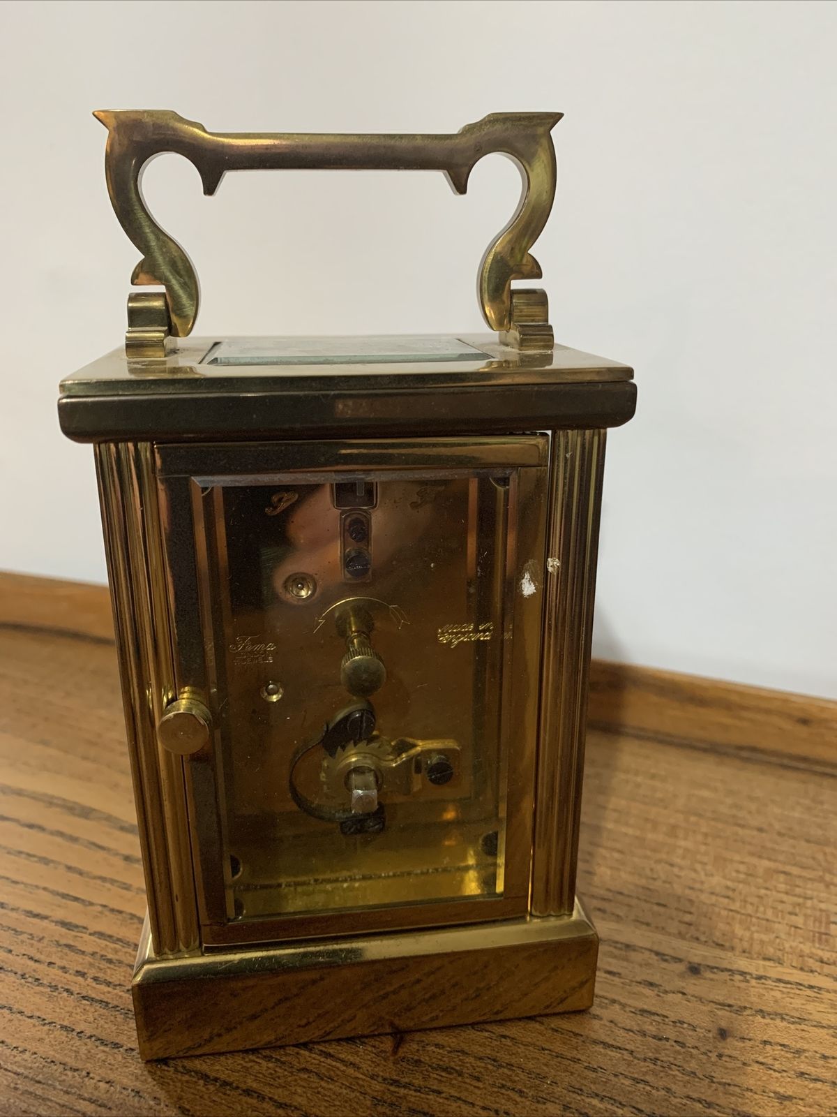 Vintage Top Quality London Clock Co 11 Jewel Brass Carriage Clock Bevelled Glass photo Home Decor