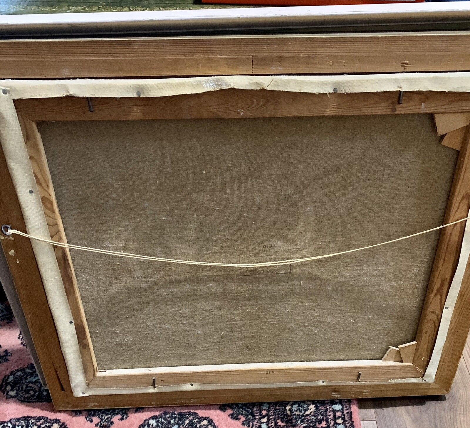 photo furniture Original Mid Century Oil On Canvas Nautical Maritime Painting Signed 69cm X 59