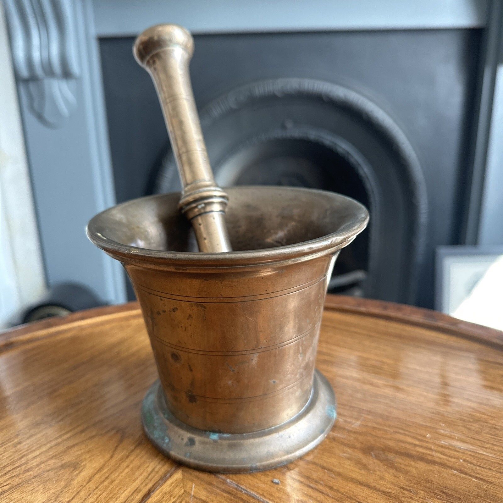 Antique Large Chemist's Mortar & Pestle, English, Bronze, Apothecary, Georgian, photo 195.0