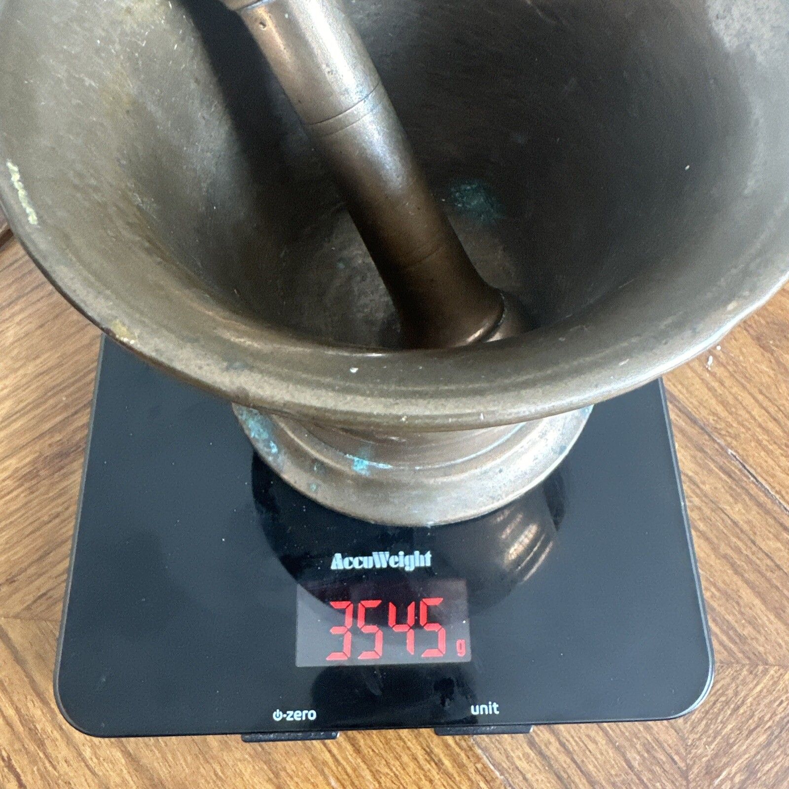 Antique Large Chemist's Mortar & Pestle, English, Bronze, Apothecary, Georgian, photo vinterior
