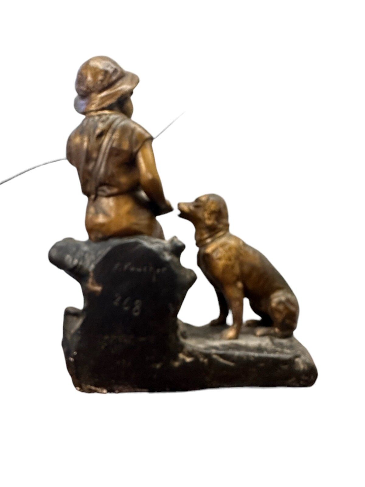 Antique French Terra Cotta Large Statuette Figurine Signed  F Foucher C1900’s photo buy