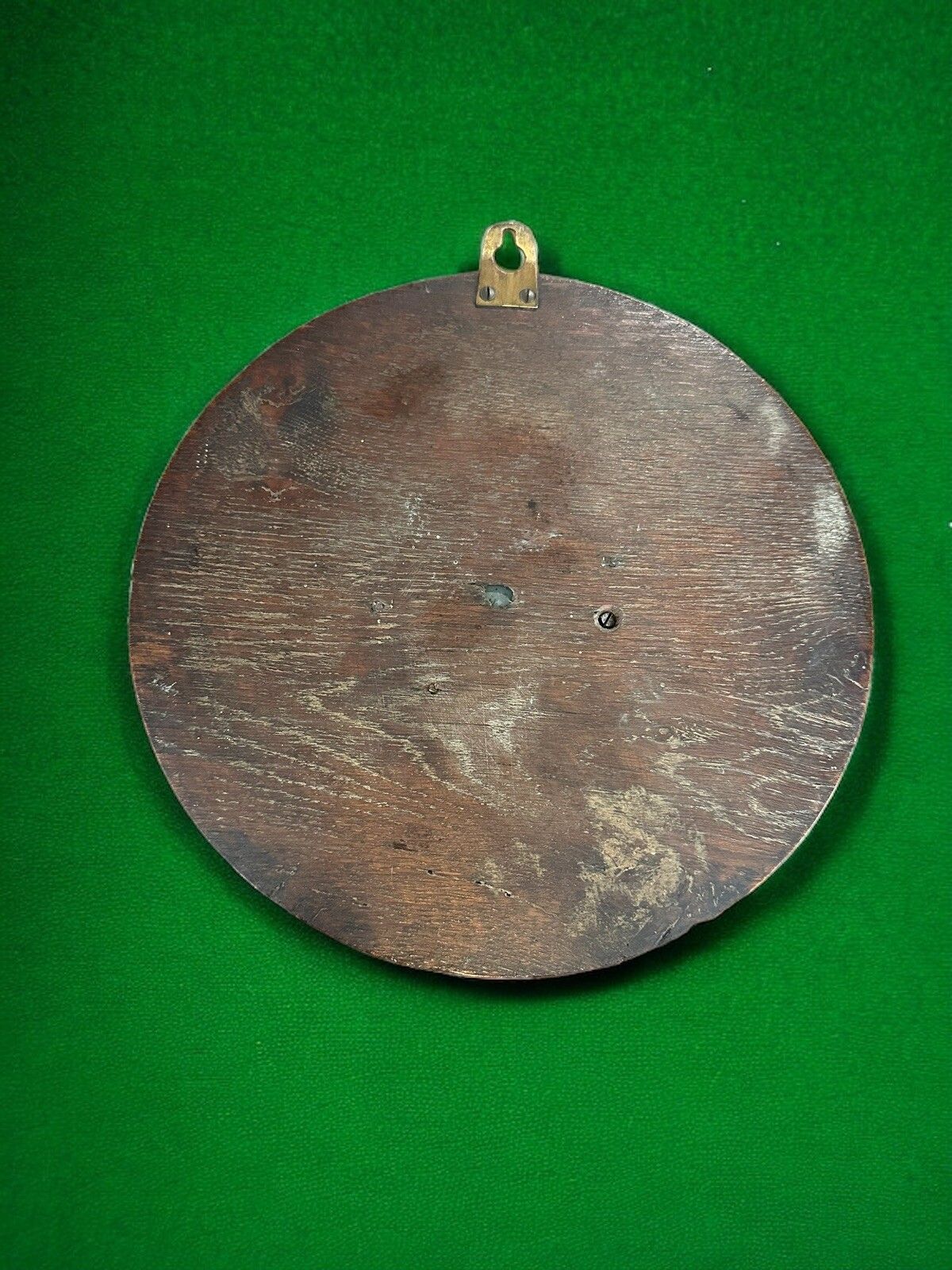 Large C1900’s Antique Carved Rope Edge Oak Barometer 27cm Diameter photo Home Decor