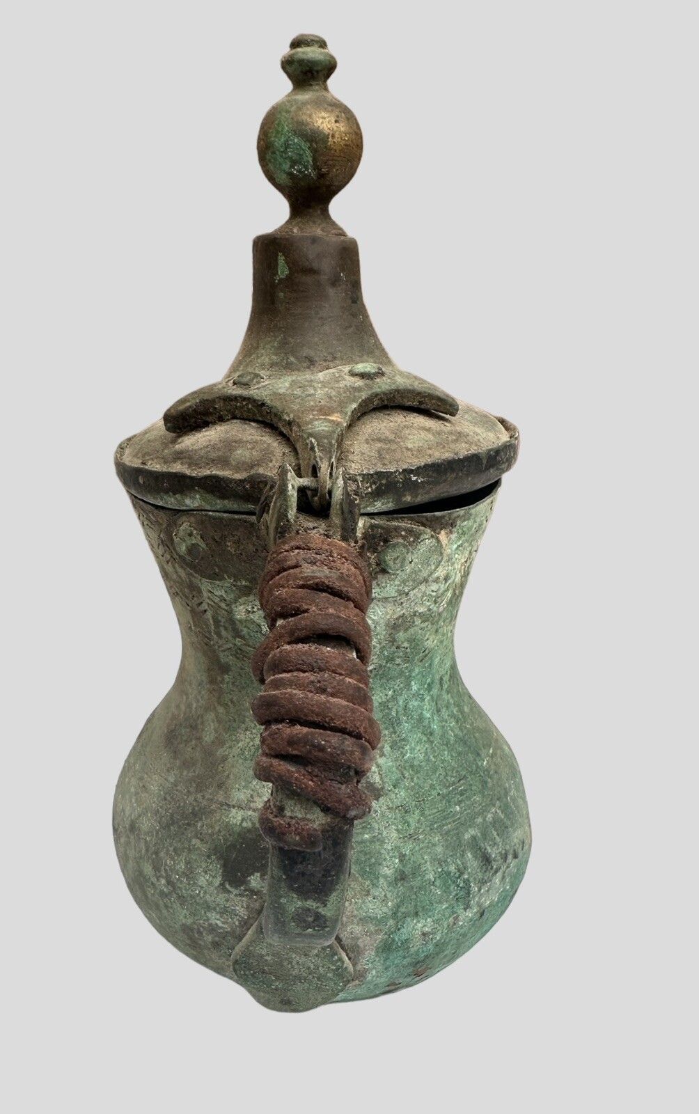 Arabic Dallah Coffee Pot Islamic Middle East Damascus Iraqi 20 Cm Tall photo furniture