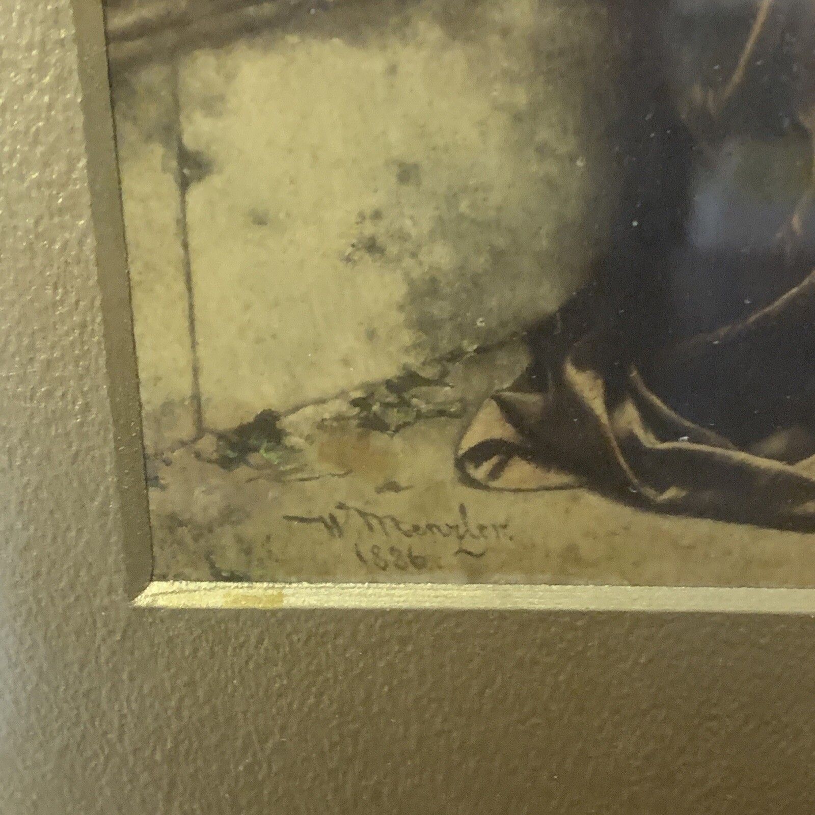 Antique 19th Century Wilhelm Menzler Lithograph photo for sale
