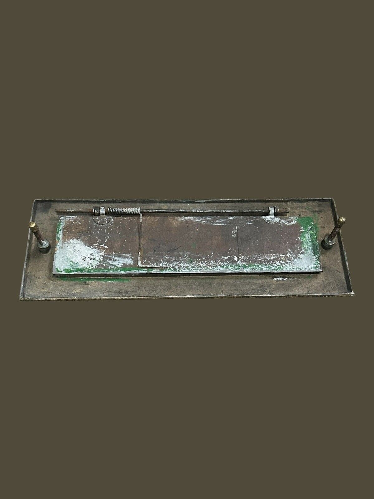 C1920’s Extra Large Brass Letter Box Bank 14” photo furniture