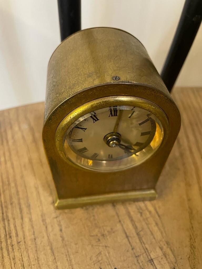 19th Century Antique French Brass Carriage Bell Alarm Clock Outstanding photo Home Decor