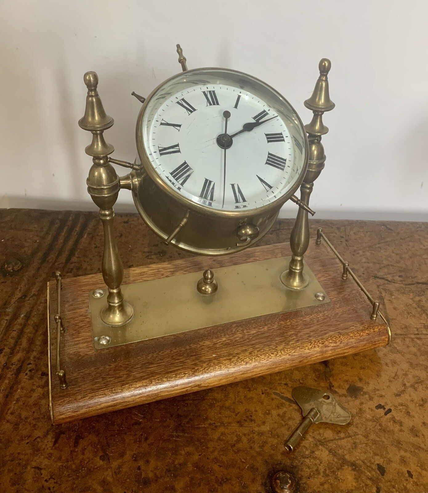 Antique Gpo 1 Mechanical Bulk Head Ships Clock Working Maritime photo furniture