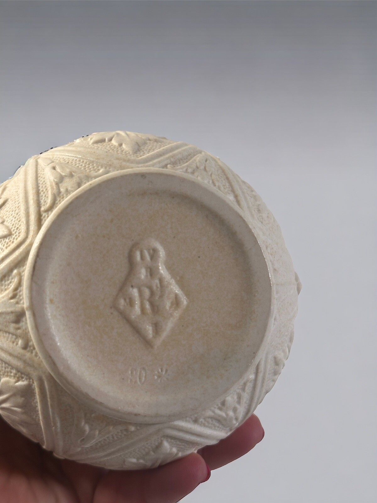 Antique Circular 1800’s Raised Relief, Milk, Cream Jug Great Proportions photo Home Decor