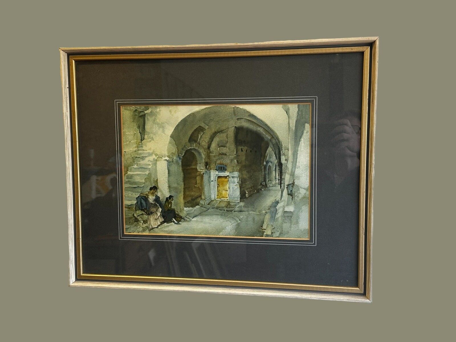 Sir William Russell Ra Flint Lithograph  The Unexplored City Dated 1960