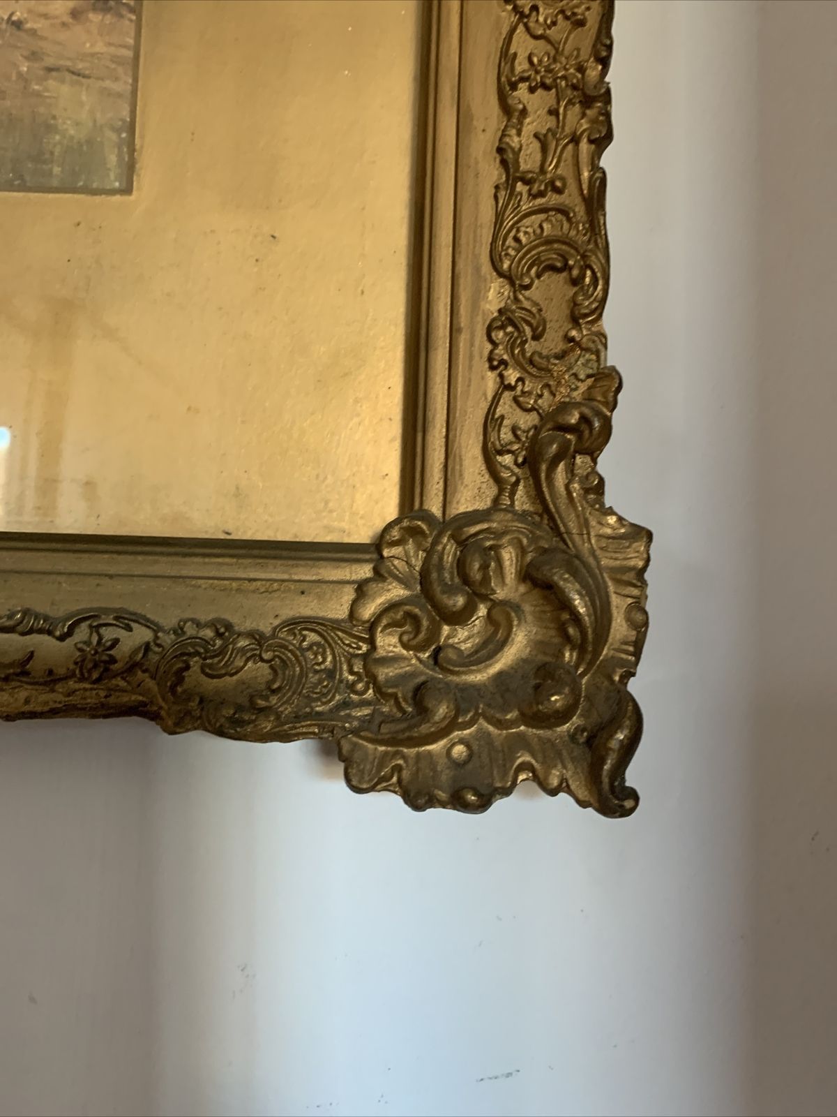 Antique Edwardian Carl Brennir Glazed Franed Print 65cm By 52cm photo 95.0