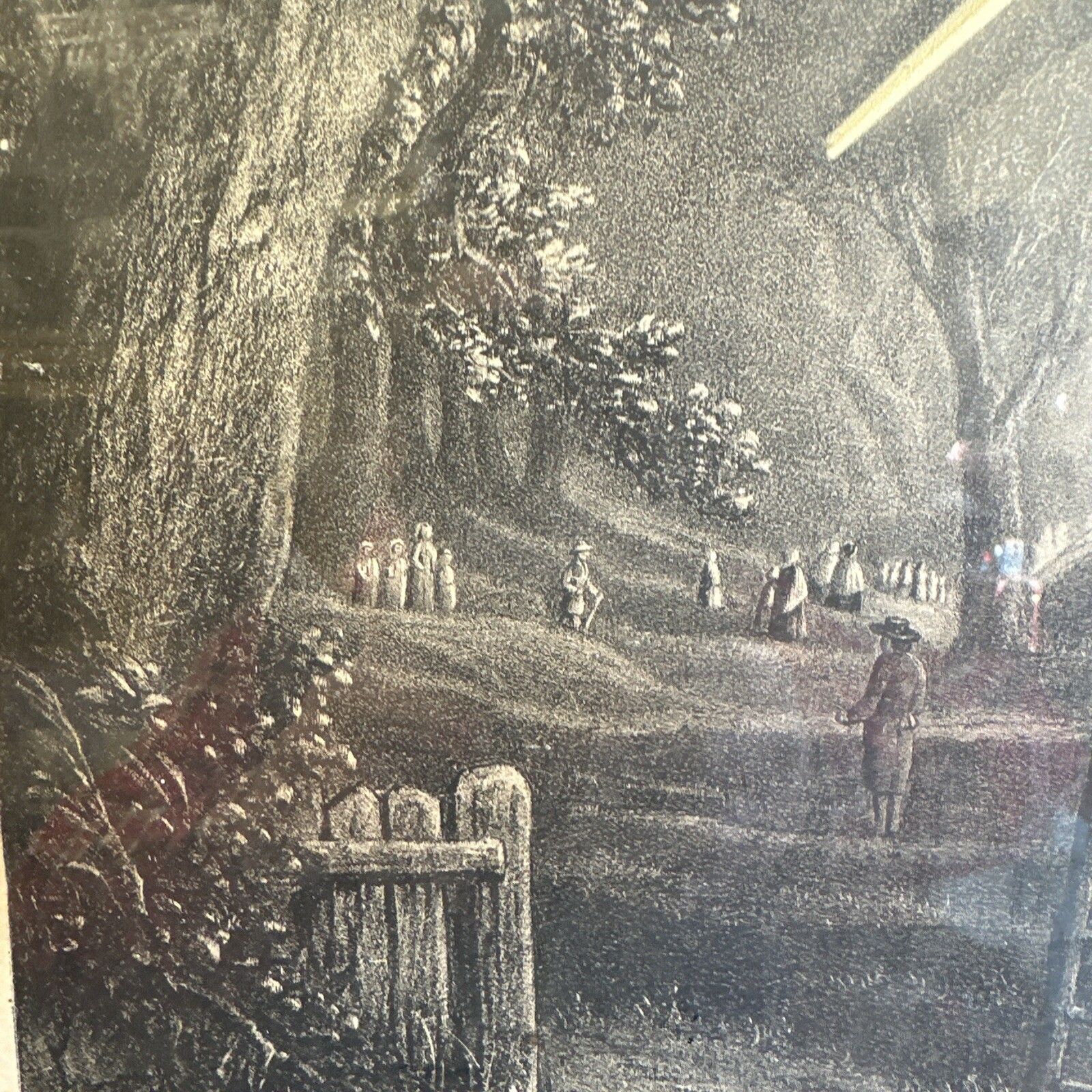 19th Century Engraving By S Lipschitz Bishopgate London “Sunday Morning” 72x60cm photo vinterior