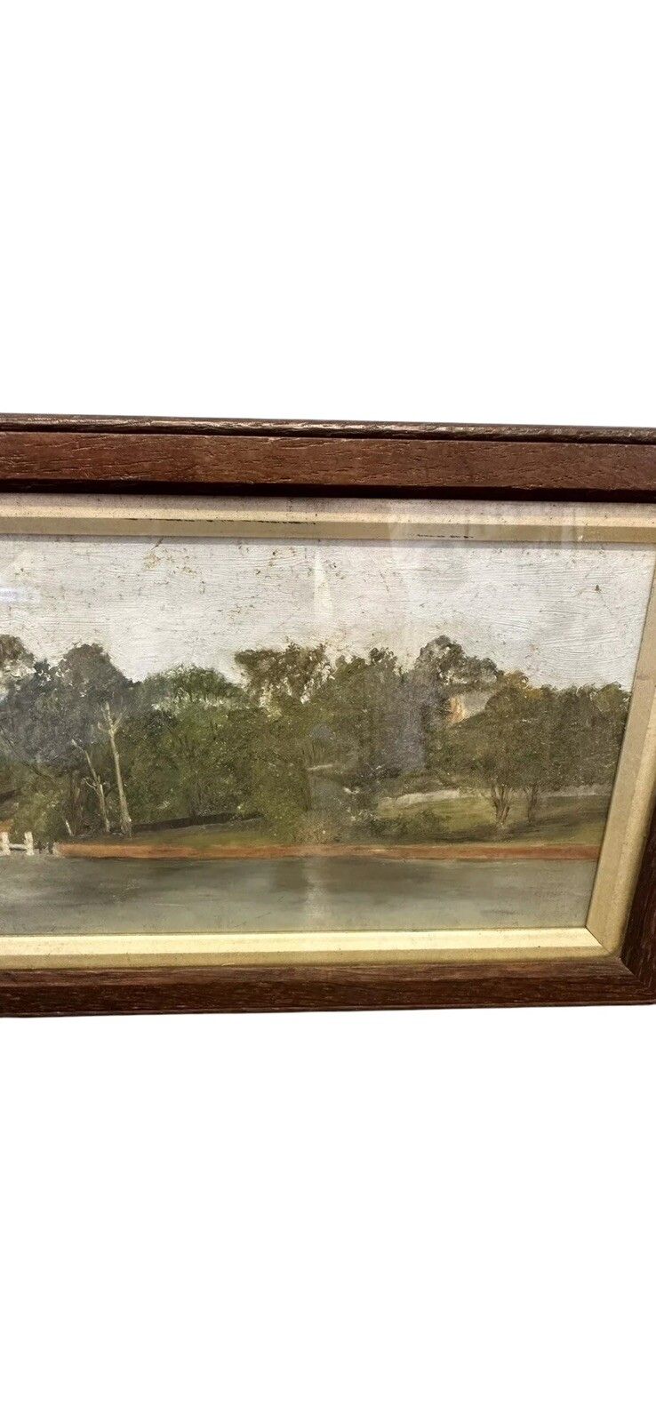 Oil On Board Landscape River Seascape Painting, Circa 1900’s photo Art