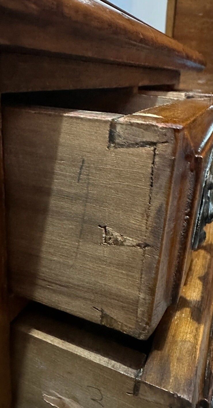 C1920’s Miniature Chest Of Drawers Apprentice Piece Superb Quality photo 175.0