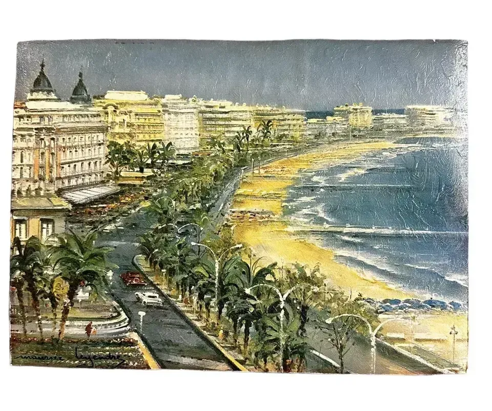 Maurice Legendre   Cannes   Signed Oil Painting On Canvas   C1960’s