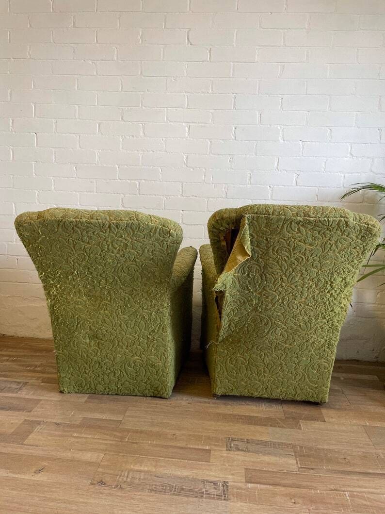 One Antique Armchair For Reupholstering photo Furniture