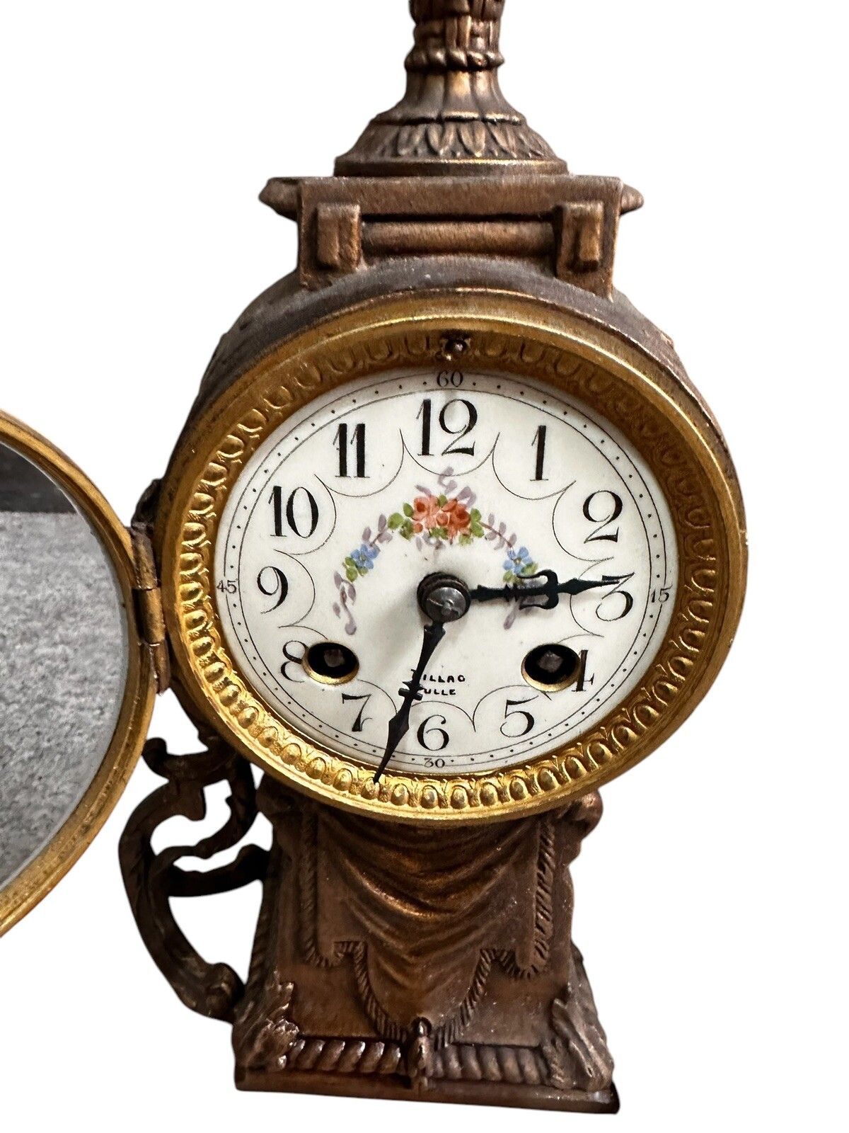 19th C French F Marti Cherub Putti Cupid Garniture Clock. Impressive photo vinterior