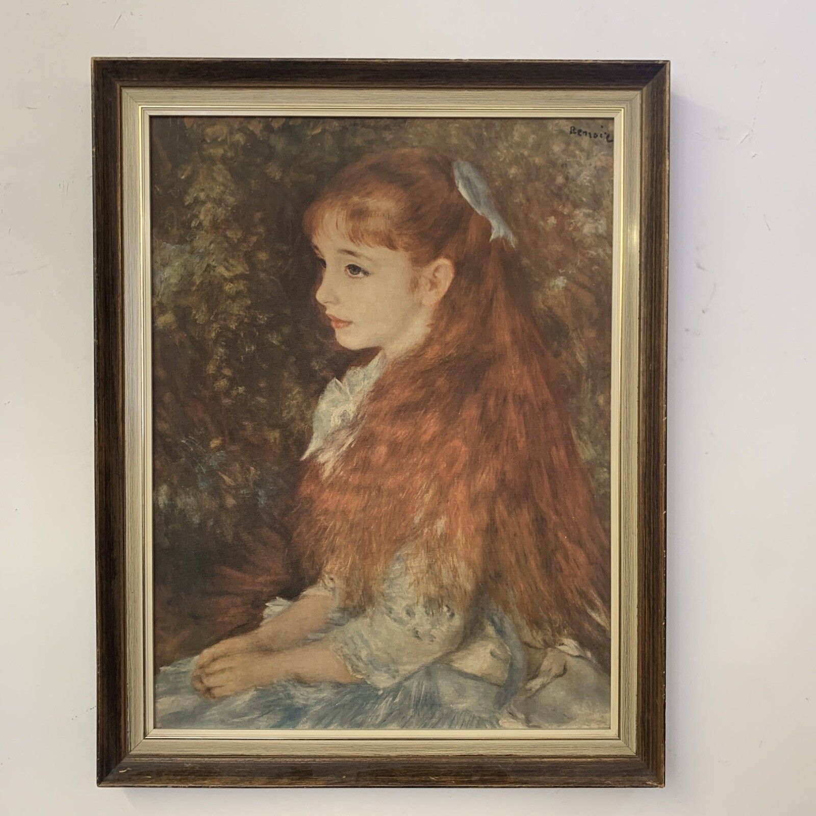 Mid Century Early Museum Print Of Board  Pierre Auguste Renoir “La Petite Irence
