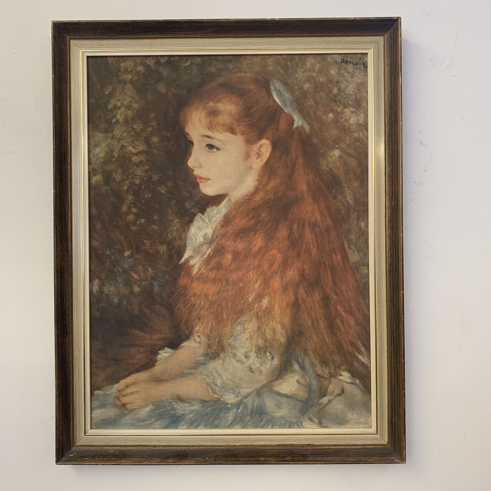 Mid Century Early Museum Print Of Board  Pierre Auguste Renoir “La Petite Irence photo furniture