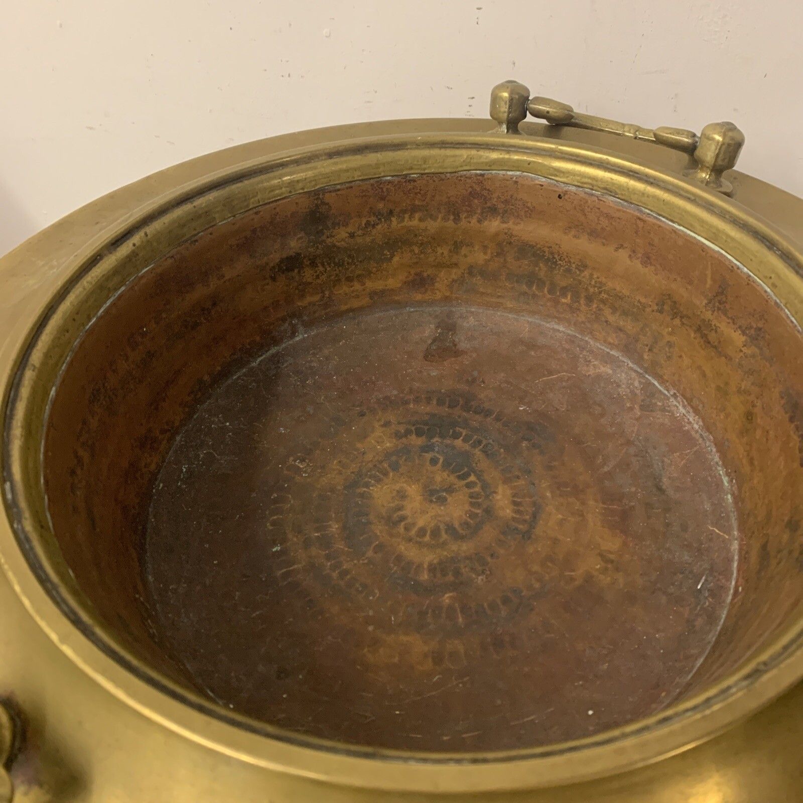 19th Century County House Brass Brazier Ice Bucket Champagne / Wine Super photo 225.0
