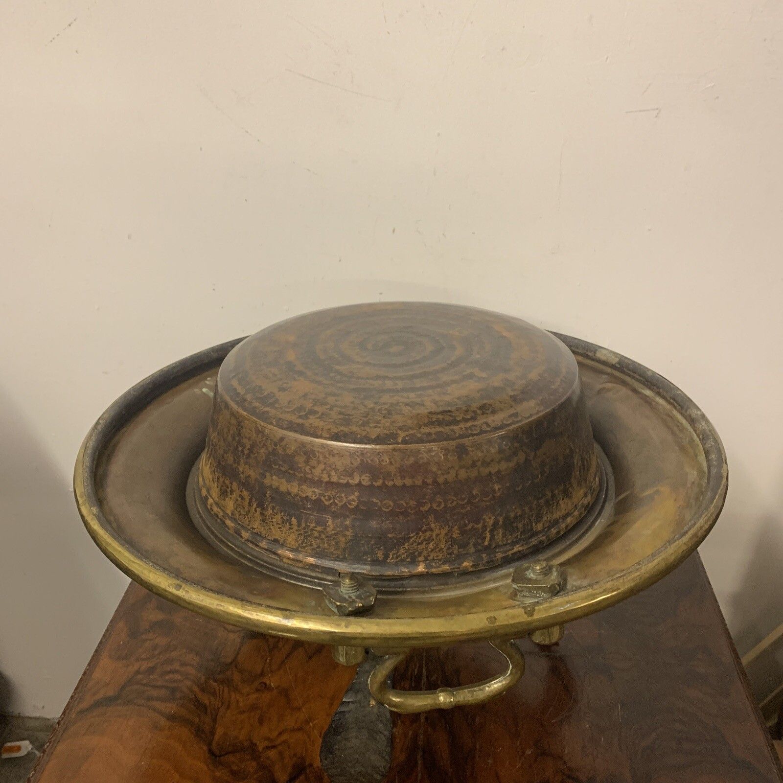 19th Century County House Brass Brazier Ice Bucket Champagne / Wine Super photo vinterior