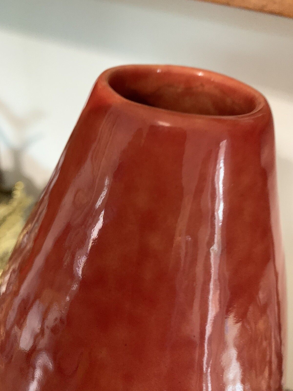 Mid Century Large Stunning Pottery Glazed Vase Cockerel 56cm High photo vintage