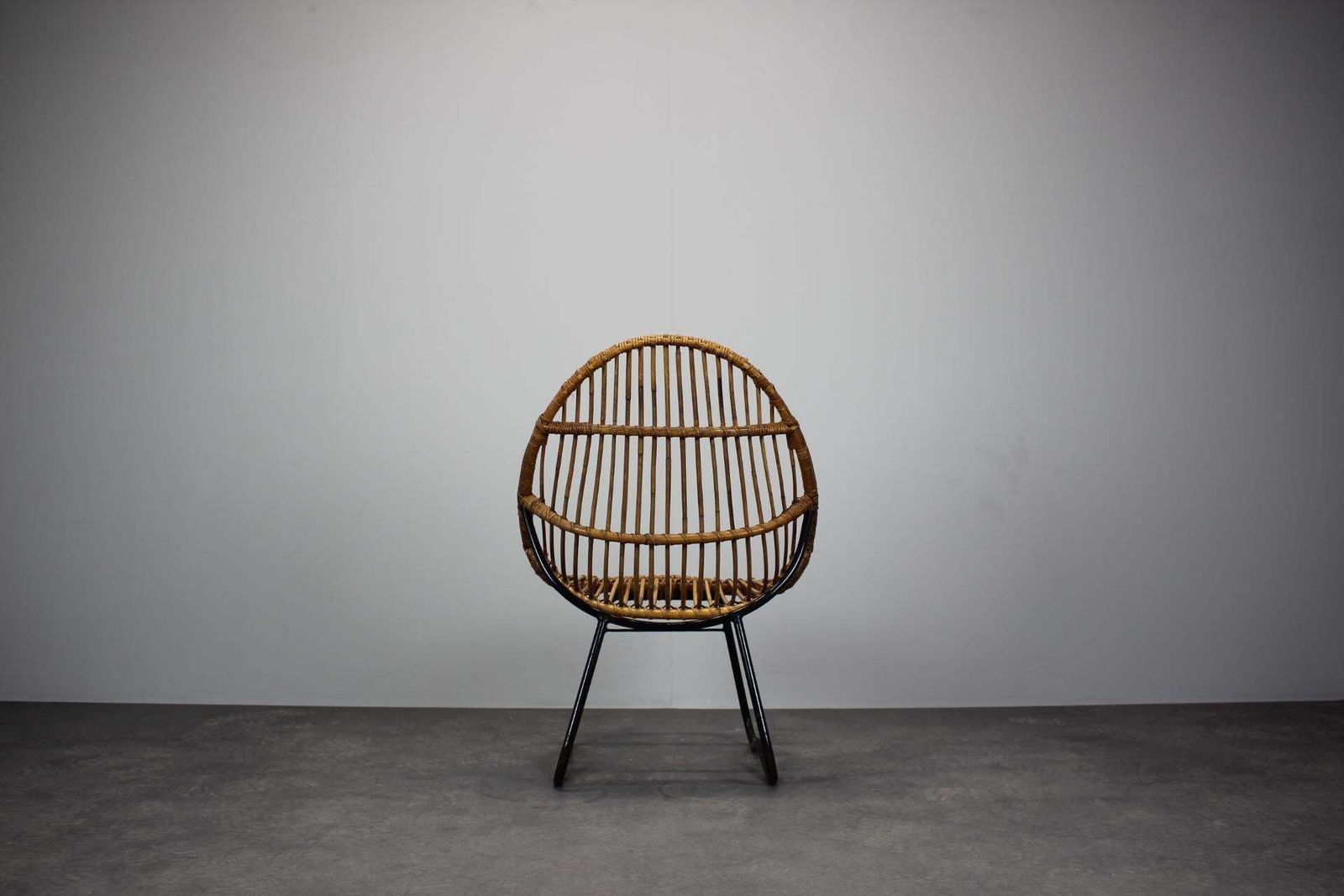 Rattan Lounge Chair By Uluv For Alan Fuchs, Czechoslovakia, 1960s photo vinterior