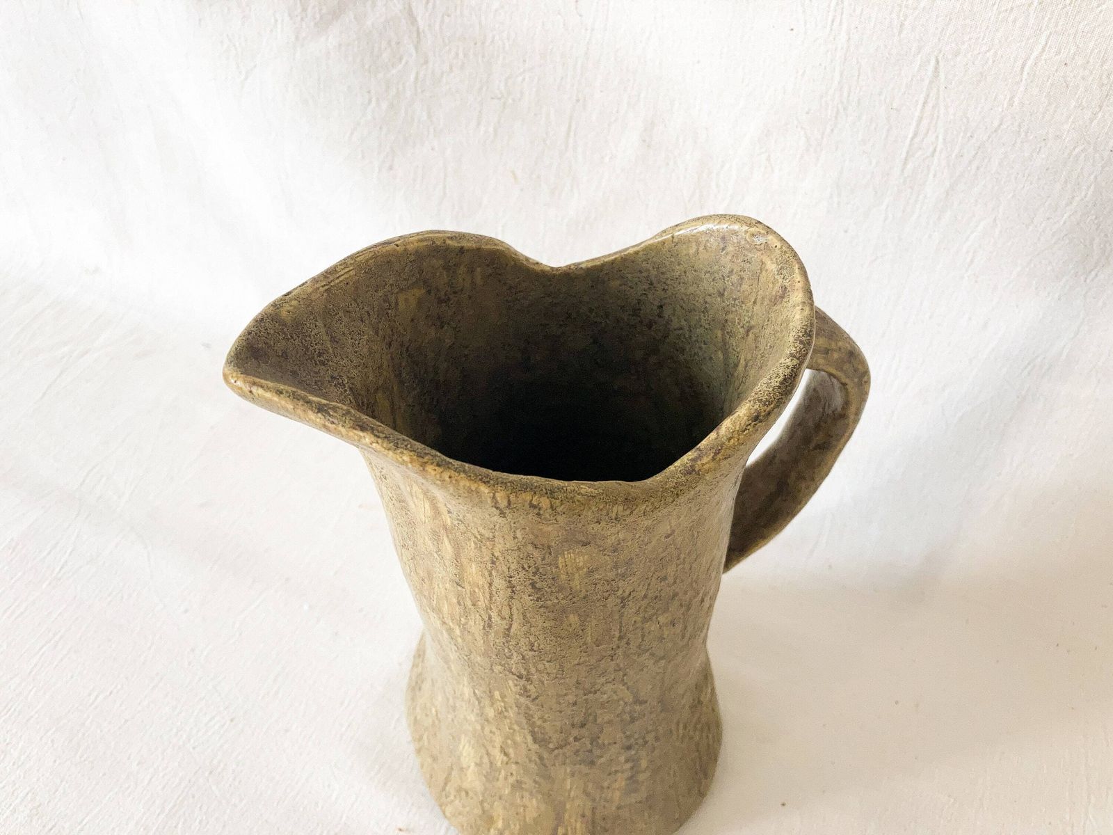 Killer Handmade Pottery Pitcher. Earthenware Irregular Water Jug. Primitive Pottery Carafe. Rustic Ceramic Tableware, Drinkware, Homeware. photo 57.0