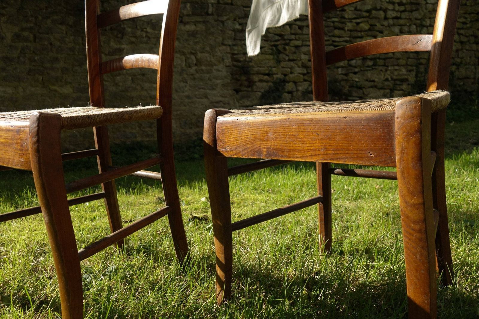 French Rustic Bistro Wooden Chairs photo 221.0