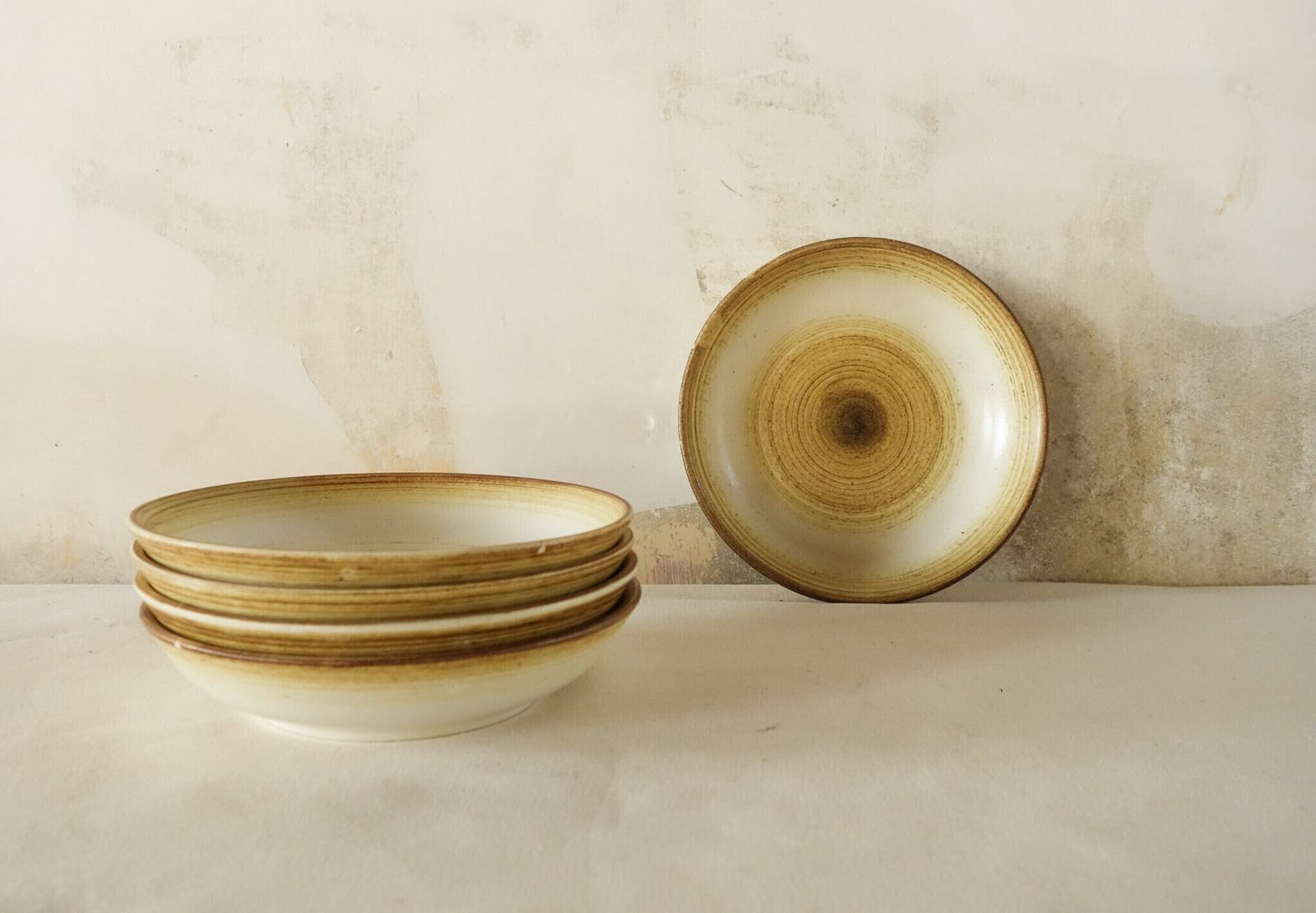 Vintage French Ceramic Hollow Plates.