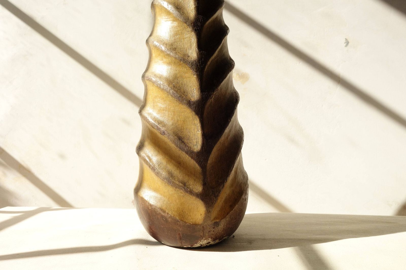 Handmade Wooden Vase, 1950s photo furniture