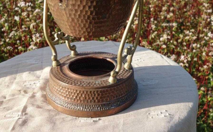 Antique Copper Coffee Brewer photo vintage