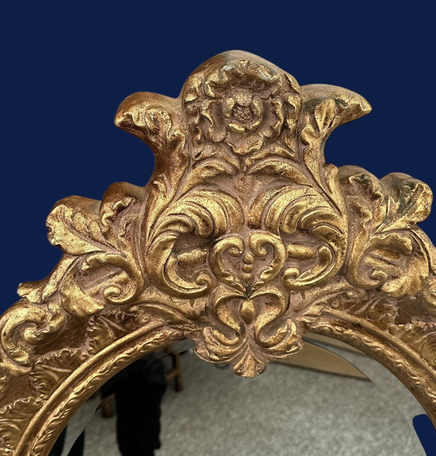Ornate Rococo Louie Style Gold Mirror Wall Bevelled Mirror 94cm By 64cm photo for sale