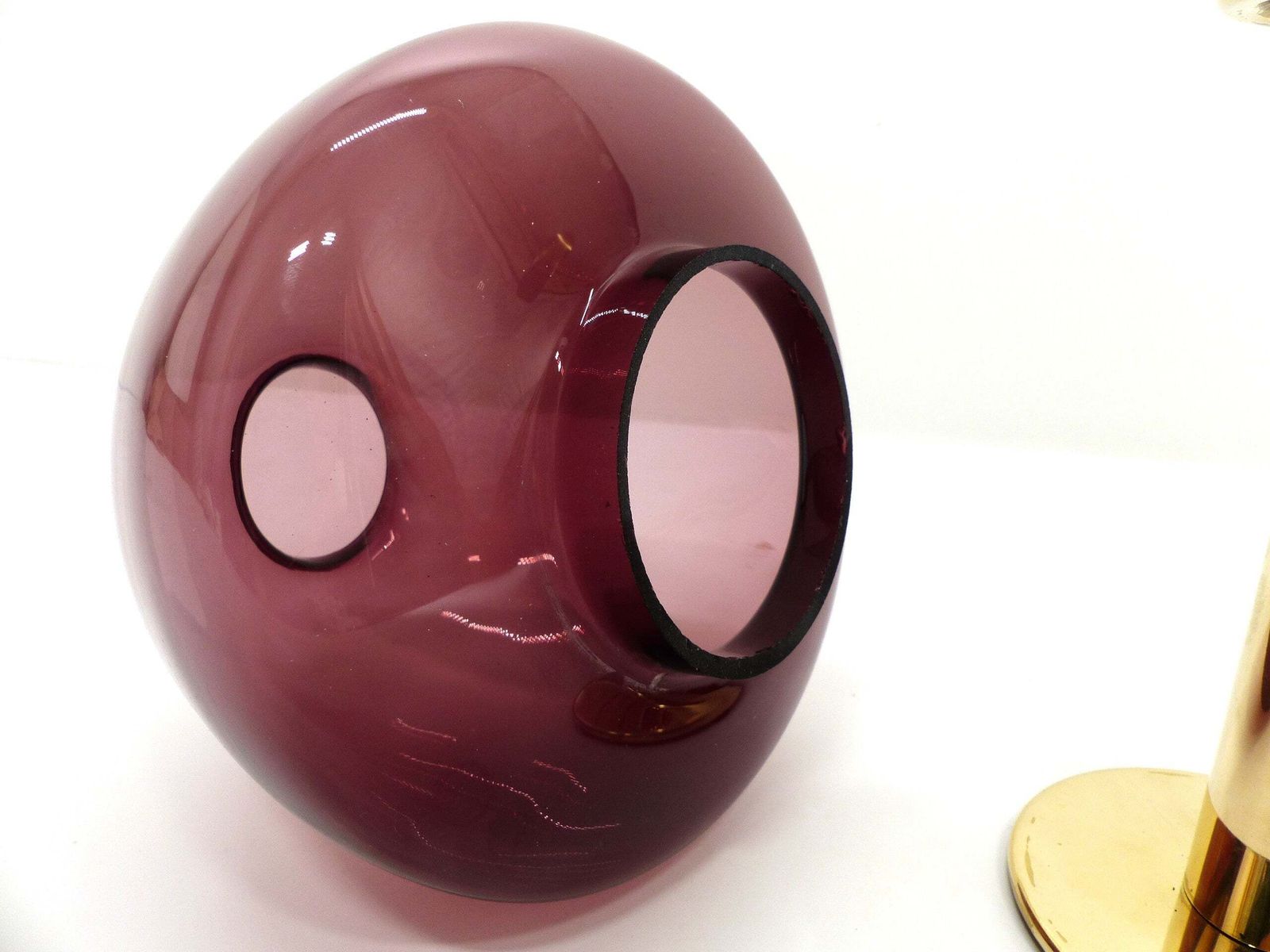 Scandinavian Candle Holder Hans Agne Jakobsson Claudia Purple L102/32 1960 photo 415.0