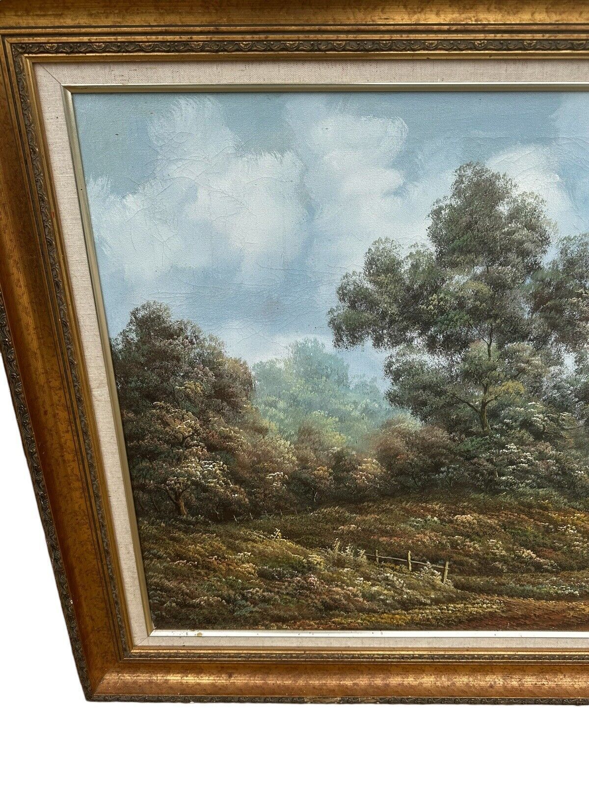 Mid Century R. H. Jenkins Oil On Canvas   Landscape Scene  110cm photo Art