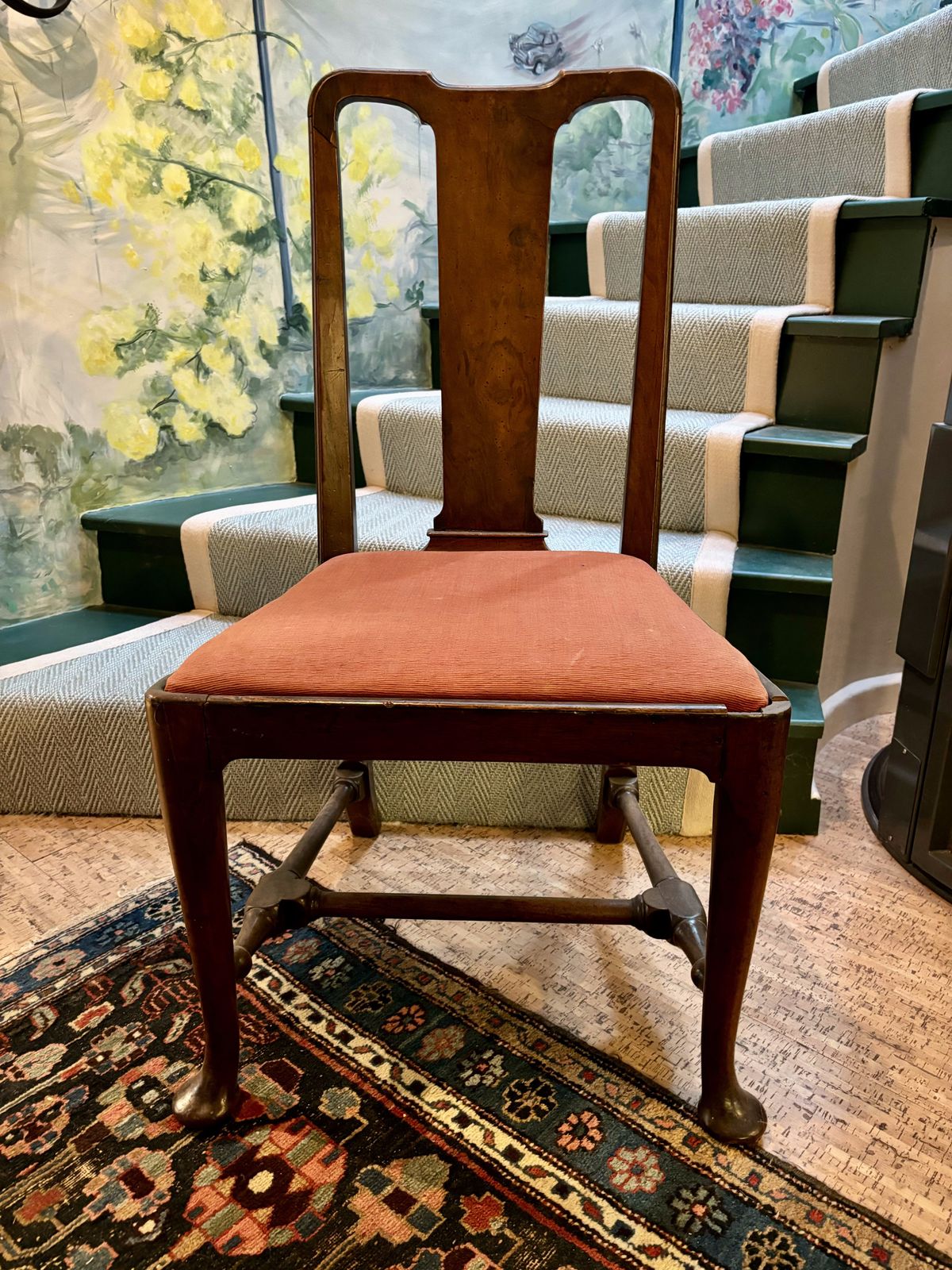 Furniture Four 18th Century Oak, Elm And Fruitwood Standard Dining Chairs photo