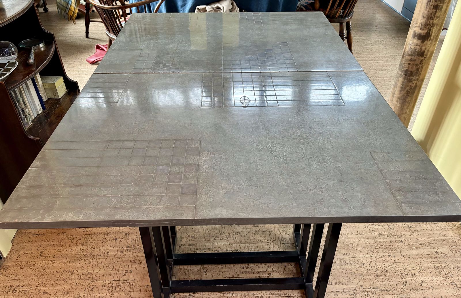 Pair Of Handmade Lacquered Josef Hoffmann Style Tables