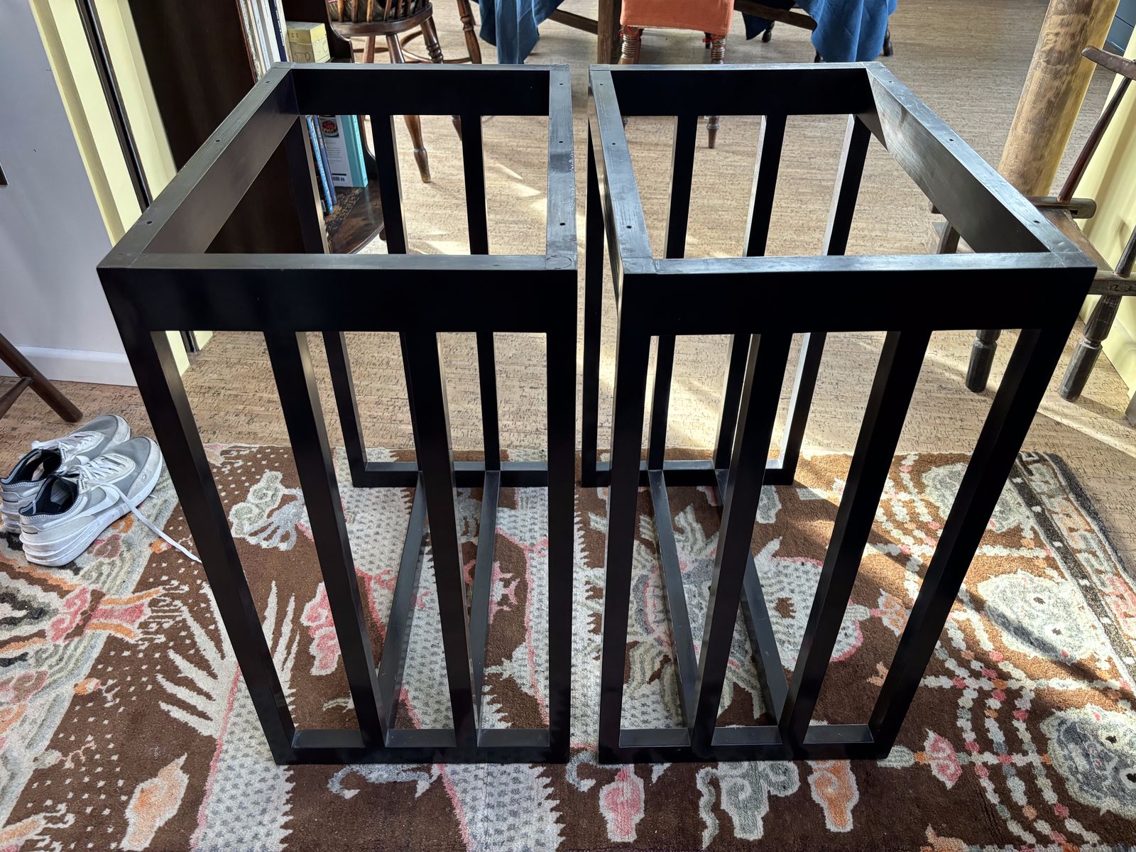 Pair Of Handmade Lacquered Josef Hoffmann Style Tables photo Furniture