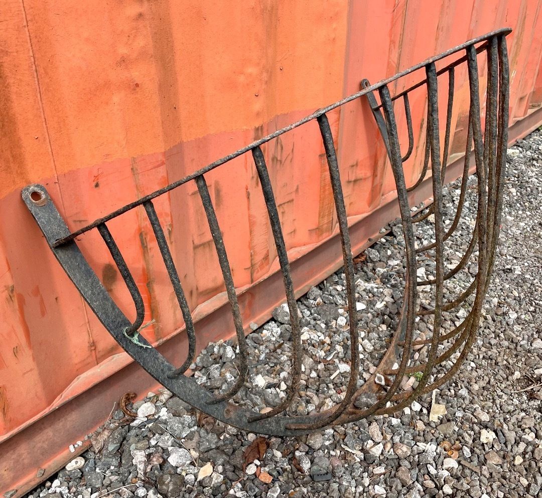 Antique Agricultural Hay Rack   Wall Planter photo furniture