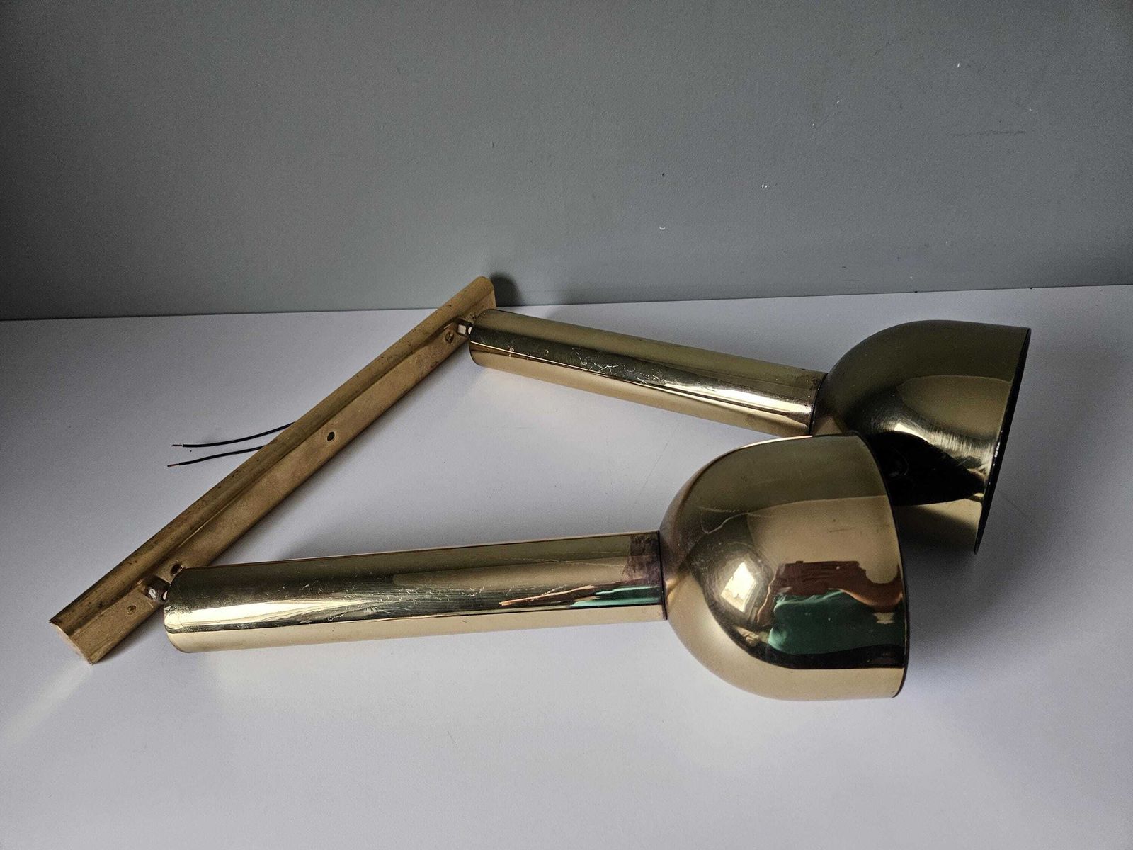 Set Of 2 Vintage Gold Pendant Light, Mid Centuryy Modern, Retro Light, Eye Ball Lamps, Eyeball, 70's Yugoslavia, Ceiling Lamp, Hanging Lamp photo buy