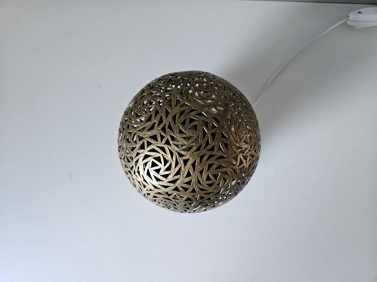 Vintage Table Lamp, Bedside Lamp, Brass Lamp, Desk Lamp, Nightstand Light, Night Light, Romantic Lamp, Golden Lamp, Magic Ball photo Lighting