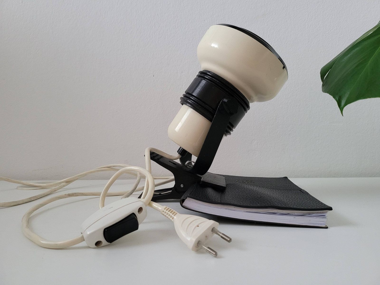 Vintage Table Lamp, Clip Lamp, Spotlight, Task Lamp, Bedside Lamps, Vintage Sconce, Black And White Lamp, Retro Spotlamp, 70's, Retro Lamp photo Lighting