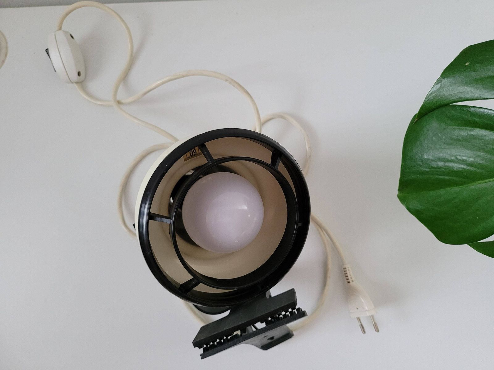 Vintage Table Lamp, Clip Lamp, Spotlight, Task Lamp, Bedside Lamps, Vintage Sconce, Black And White Lamp, Retro Spotlamp, 70's, Retro Lamp photo vintage