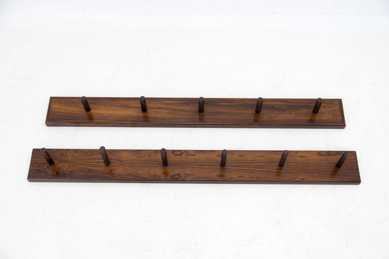 Set Of Two Rosewood Wall Hangers, Denmark, 1970s photo furniture